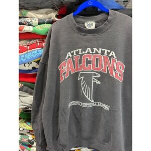 Lee Sport Atlanta Falcons Sweatshirt Mens XXL Charcoal Grey Vintage NFL Pullover